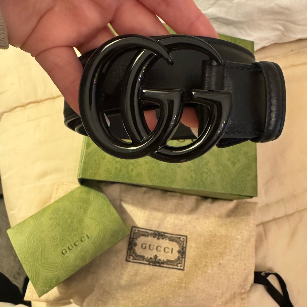 Gucci Black Leather Belt Bag